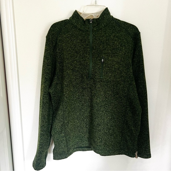 Woolrich Other - Woolrich Men's Green Quarter-Zip Sweater fleece size Large